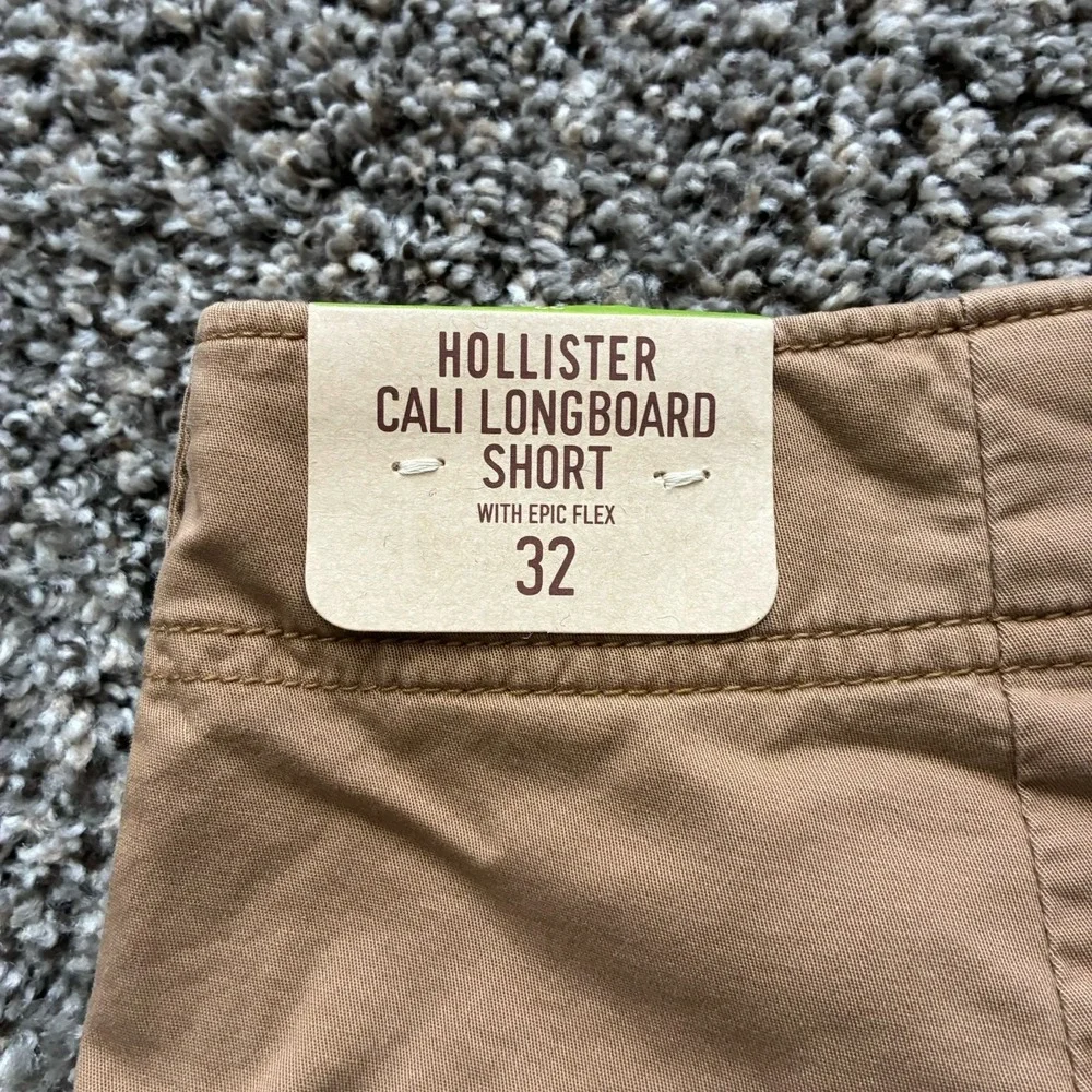 NWT Hollister Men's 32 Khaki Epic Flex Longboard Shorts